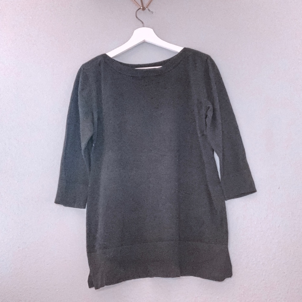 Cable & Gauge dark gray sweater!
